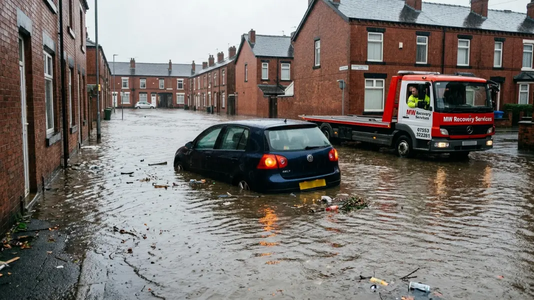 Flood Damaged Car Recovery Manchester: What to Do After Your Car Gets Waterlogged