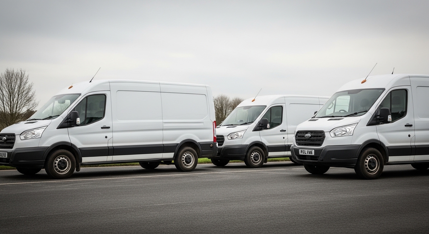 Commercial vans including Transit and Luton vans commonly recovered in Manchester