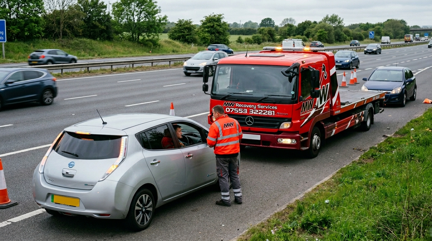 What Happens When Your Electric Car Runs Out of Charge on the Motorway?
