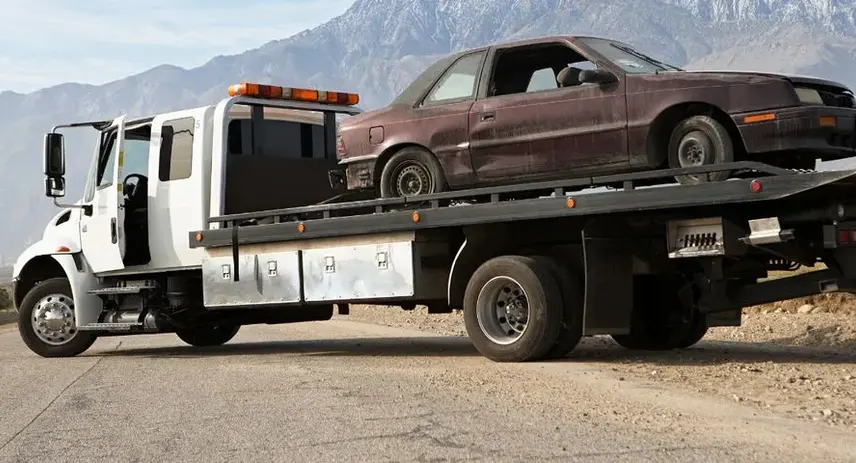 Damaged Car Towing